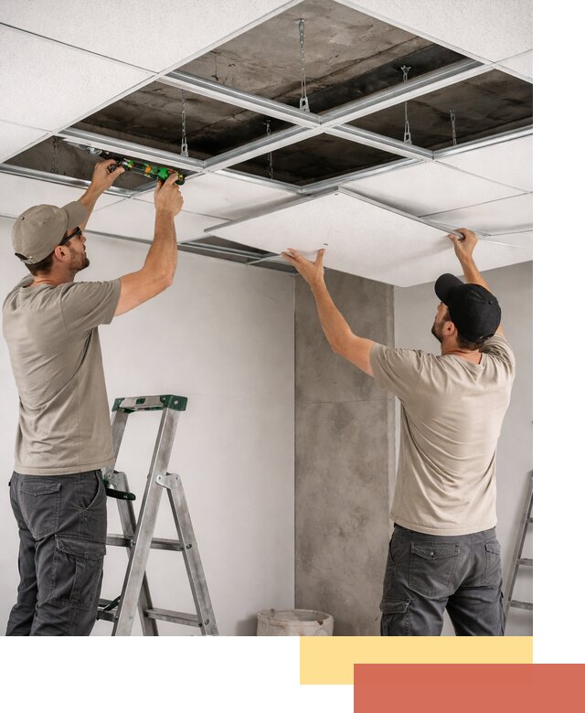 Монтаж потолка Армстронг под ключ в Балашихе