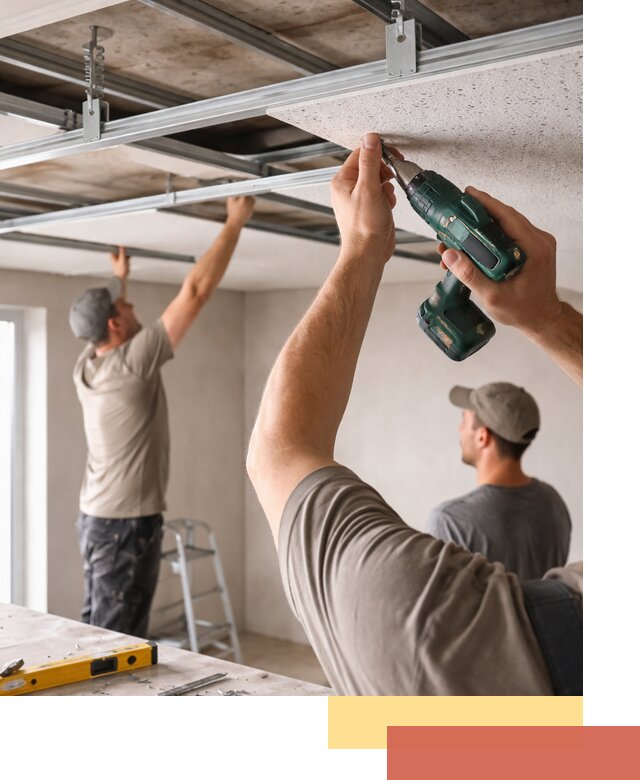 Монтаж акустического потолка в Балашихе под ключ