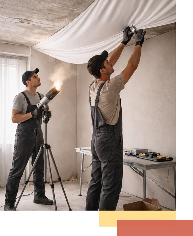 Установка натяжного потолка под ключ в Балашихе