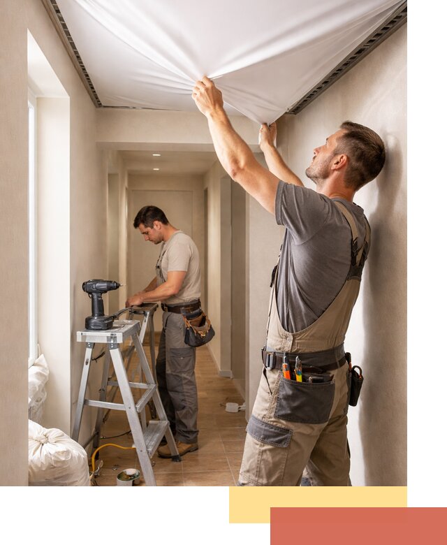 Монтаж натяжного потолка в прихожей в Балашихе