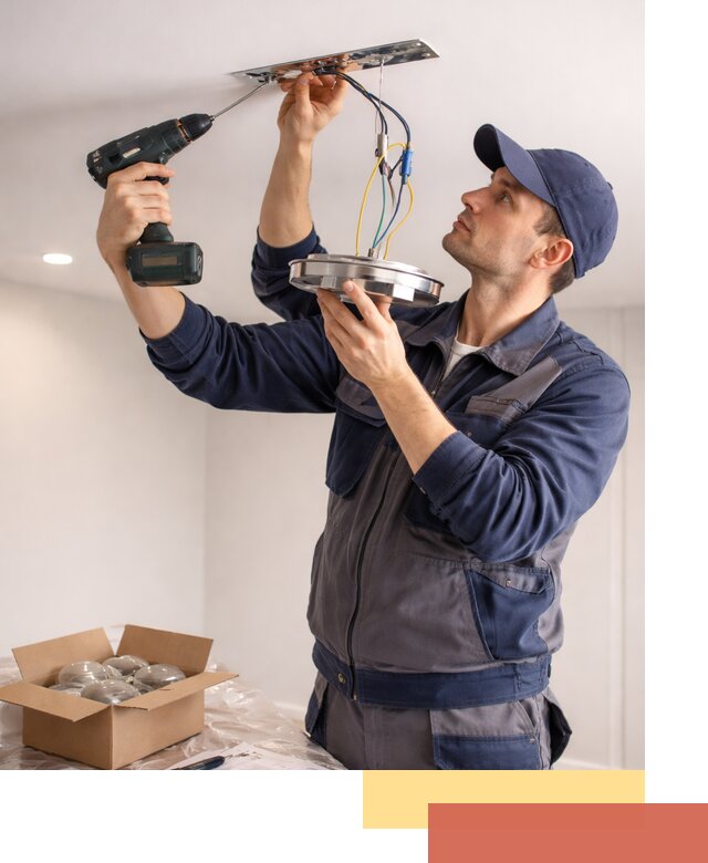 Установка люстры в натяжной потолок в Балашихе