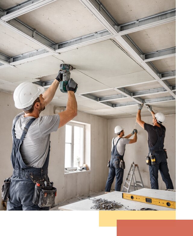 Кессонный потолок из гипсокартона под ключ в Балашихе