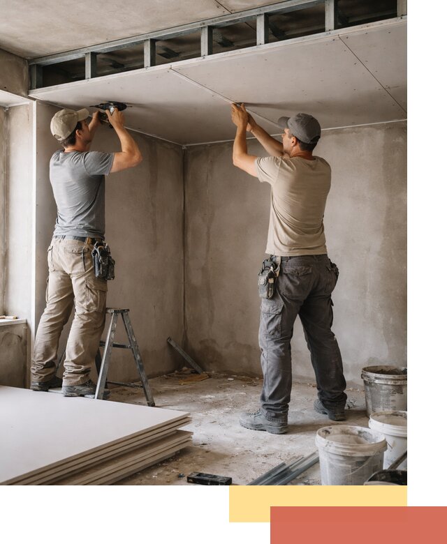 Короб из гипсокартона на потолке под ключ в Балашихе