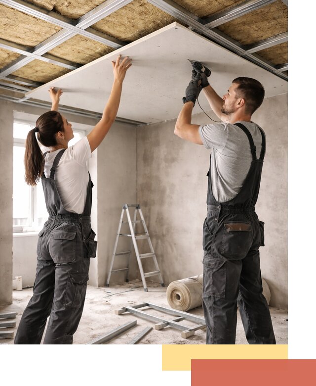 Звукоизоляция потолка из ГКЛ в Балашихе профессионально и надежно