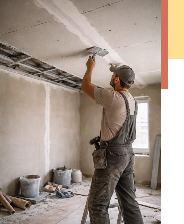 Ремонт потолка из гипсокартона в Балашихе от 666 руб./м² — быстро и недорого | ОТДЕЛОЧНИК-Блш