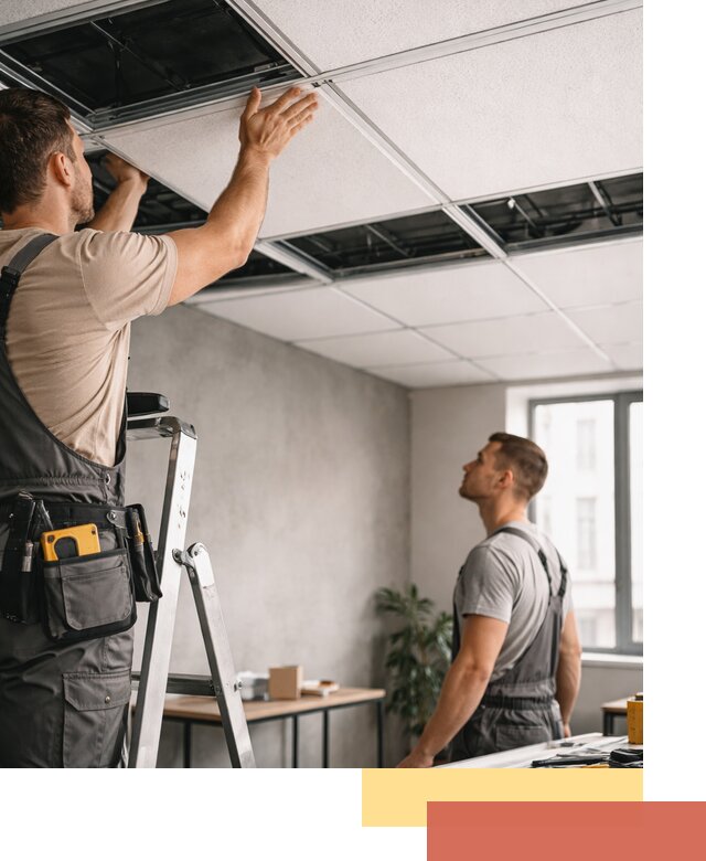 Монтаж потолочной плитки в Балашихе качественно и в срок