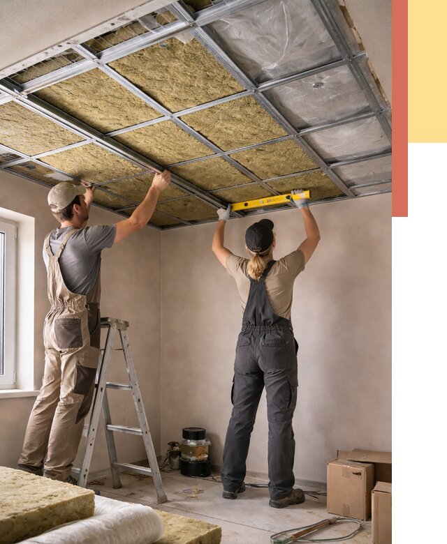 Шумоизоляция потолка в Балашихе от 1282 руб. под ключ — услуги ОТДЕЛОЧНИК-Блш